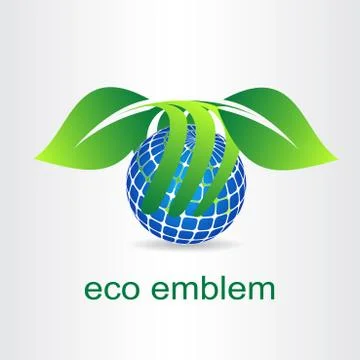 Green leaf. Eco icon. Stock Illustration