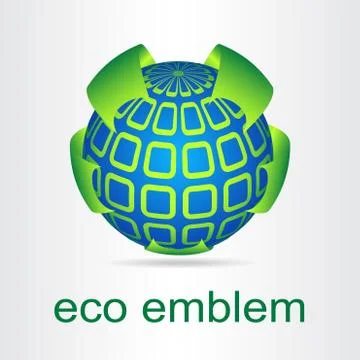 Green leaf. Eco icon. Stock Illustration