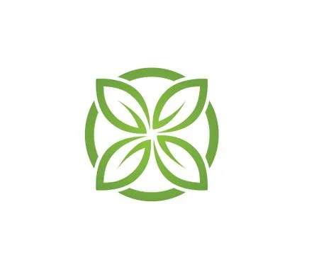 Green leaf ecology nature element vector icon Stock Illustration