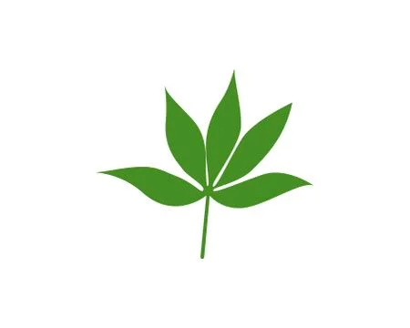Green leaf ecology nature element vector icon Stock Illustration