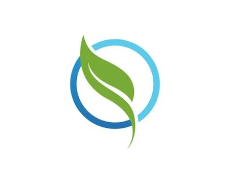 Green leaf ecology nature element vector icon Stock Illustration