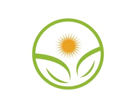 Green leaf ecology nature element vector icon of go green Stock Illustration
