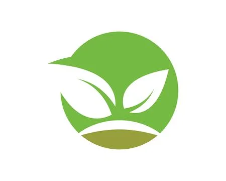 Green leaf ecology nature element vector icon of go green Stock Illustration
