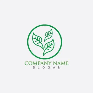 Green leaf ecology nature element vector Stock Illustration