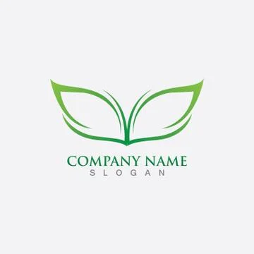 Green leaf ecology nature element vector Illustrazione stock