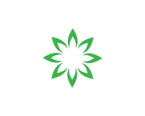 Green leaf ecology nature element background vector icon of go green Illustrazione stock