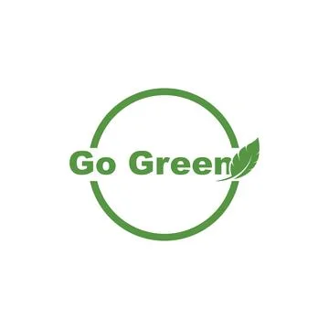 Green leaf ecology nature element vector icon of go green Stock Illustration