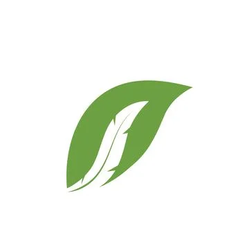 Green leaf ecology nature element  vector icon of go green Stock Illustration