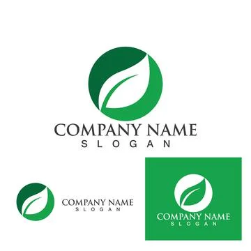 Green leaf ecology nature element vector icon Stock Illustration