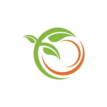 Green leaf ecology nature element vector icon Stock Illustration