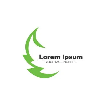 Green leaf ecology nature element  vector icon of go green Stock Illustration