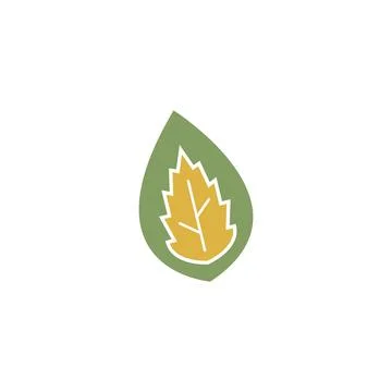 Green leaf ecology nature element  vector icon of go green Stock Illustration