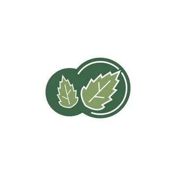 Green leaf ecology nature element  vector icon of go green Stock Illustration