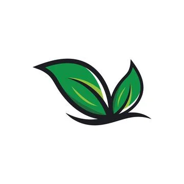 Green leaf ecology nature element  vector icon of go green Stock Illustration