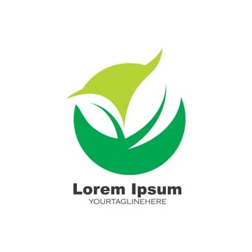 Green leaf ecology nature element  vector icon of go green Stock Illustration