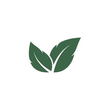 Green leaf ecology nature element vector icon Stock Illustration
