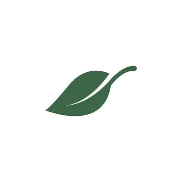 Green leaf ecology nature element vector icon Stock Illustration