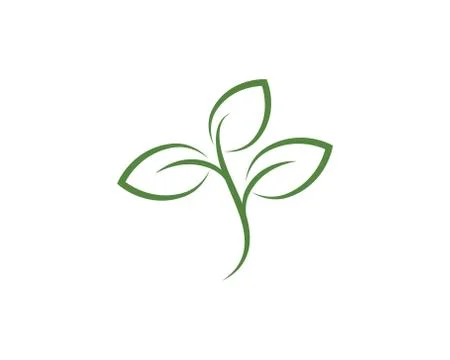 Green leaf ecology nature vector icon Stock Illustration