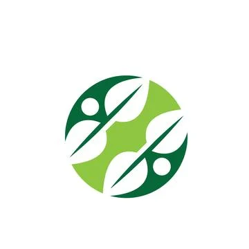 Green leaf element  icon of nature concept  design template Stock Illustration