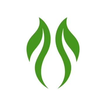 Green Leaf Flame Logo Template Illustration Design. Vector EPS 10. Stock Illustration