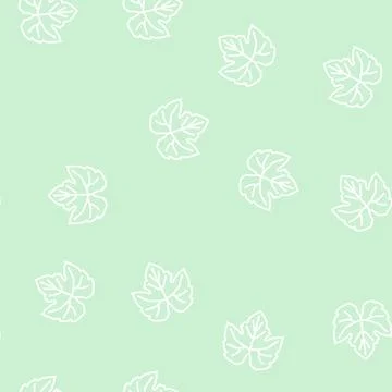 Green leaf grape line seamless pattern 스톡 일러스트