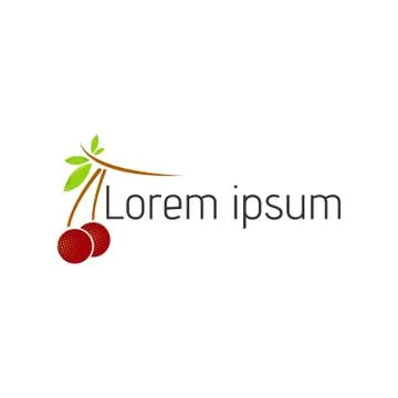 Green leaf with grapes fruit logo template vector icon illustration design Stock Illustration
