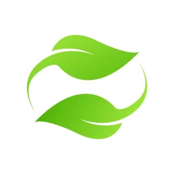Green Leaf Icon design Vector Illustration Stock Illustration