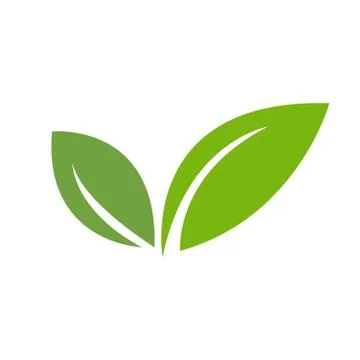 Green Leaf Icon design Vector Illustration Stock Illustration