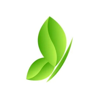 Green Leaf Icon design Vector Illustration Stock Illustration