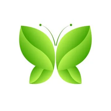 Green Leaf Icon design Vector Illustration Stock Illustration