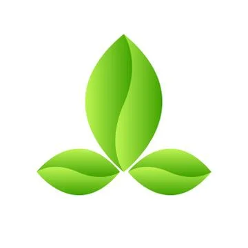 Green Leaf Icon design Vector Illustration Stock Illustration