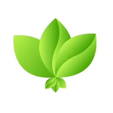 Green Leaf Icon design Vector Illustration Stock Illustration