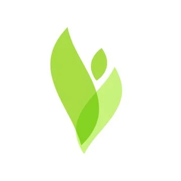 Green Leaf Icon design Vector Illustration Stock Illustration