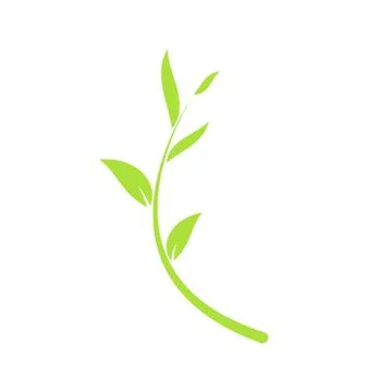 Green Leaf Icon design Vector Illustration Stock Illustration