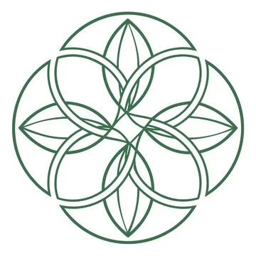 Green Leaf Icon - Eco Friendly Sustainable Branding Vector Stock Illustration