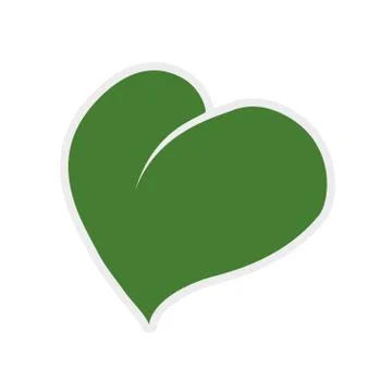 Green leaf icon. Nature and ecosystem design. Vector graphic Stockillustratie