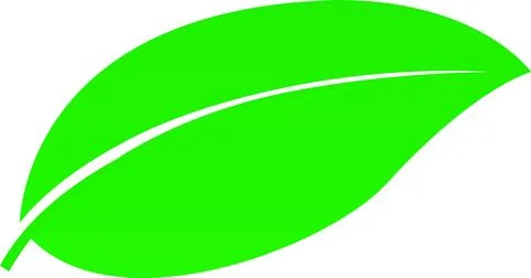 Green Leaf icon, Tree Leaf icon, nature element sign, Leaves icon, Natural .. Stock Illustration