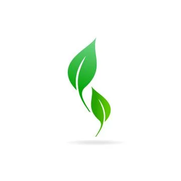 Green Leaf Icon Vector Illustrations. Ecology icon. Stock-Illustration