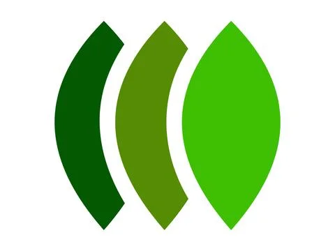 Green Leaf Icon Vector For Organic Labels Stock Illustration