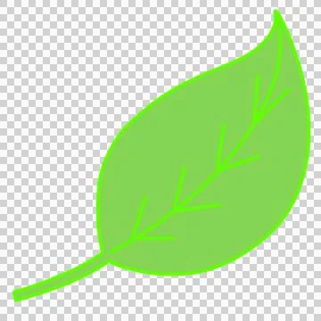 Green leaf Illustrazione stock