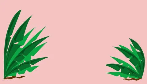 Green leaf illustration background Stock Illustration