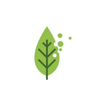 Green leaf illustration Stock Illustration