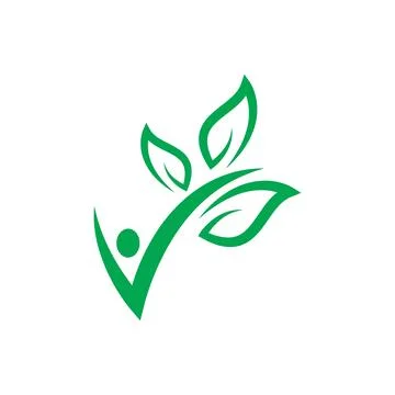 Green leaf illustration Illustration