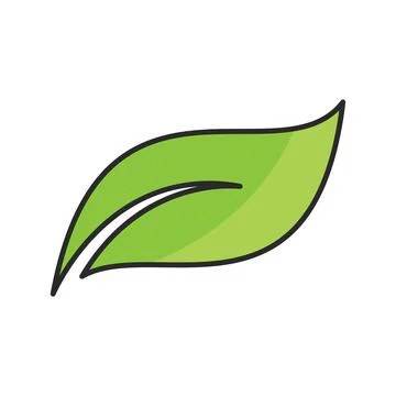 Green leaf illustration Stock-Illustration
