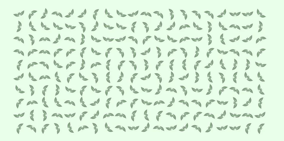 Green Leaf Illustration on Light Background with Natural Botanical Design Stock Illustration