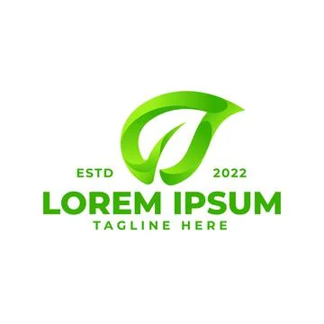 Green leaf logo Stock Illustration