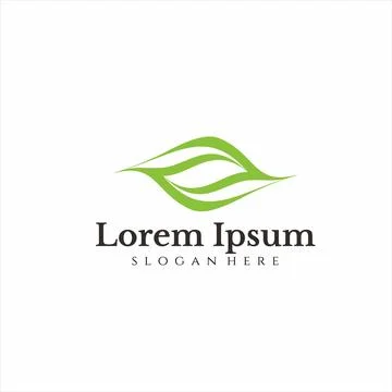 Green leaf logo 스톡 일러스트