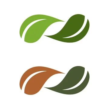 Green Leaf Logo Template Illustration Design. EPS 10. Stock Illustration