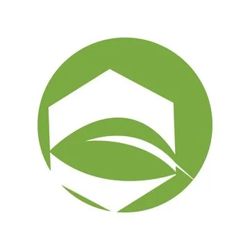 Green leaf logo vector Stock Illustration