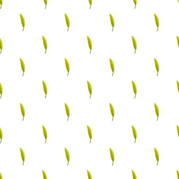 Green leaf natural pattern seamless background design Stock Illustration